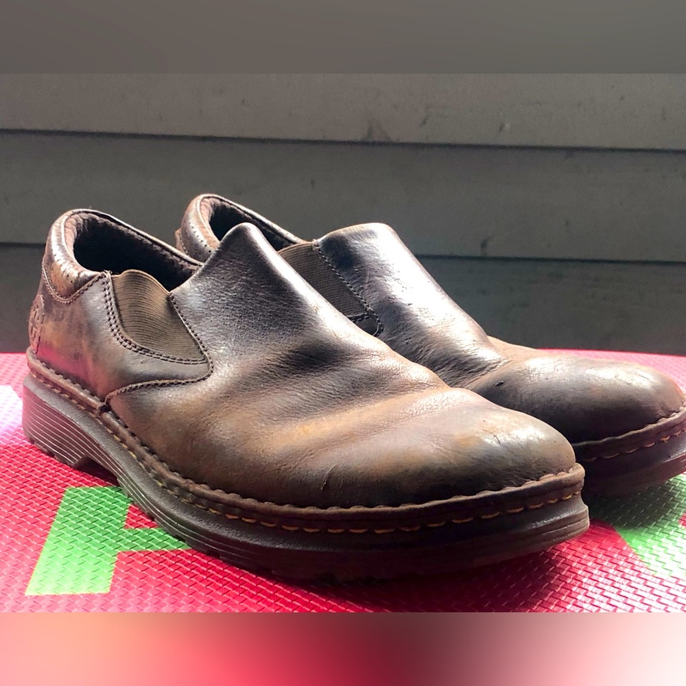 Dr. Martens Slip On Loafers Orson Men's Brown Leather Shoes AW004 Size 11